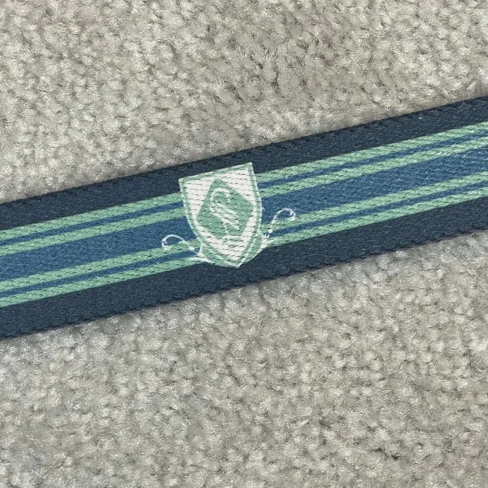 Doc Murphy Mens Reversible Golf Belt Navy Mint Green Stripe Golf Icons Size 36